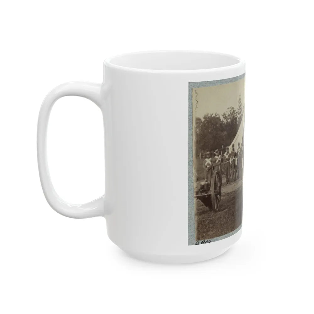 7th New York State Militia, Camp Cameron, D.C., 1861 036 (U.S. Civil War) White Coffee Mug-Go Mug Yourself