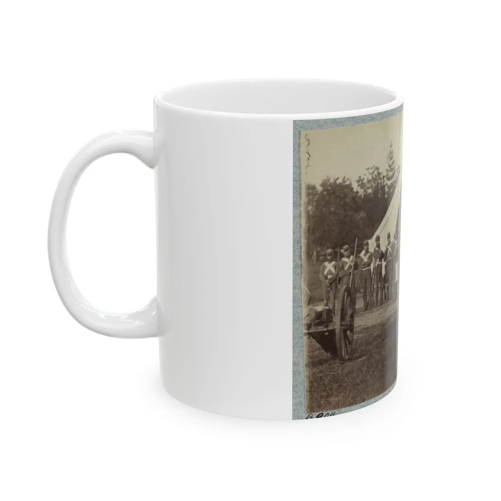 7th New York State Militia, Camp Cameron, D.C., 1861 036 (U.S. Civil War) White Coffee Mug-Go Mug Yourself