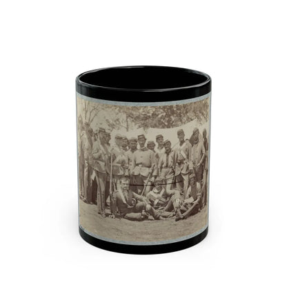 7th New York State Militia, Camp Cameron, D.C., 1861 037 (U.S. Civil War) Black Coffee Mug-11oz-Go Mug Yourself