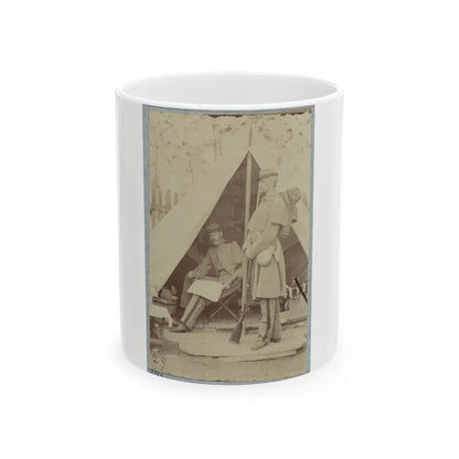 7th New York State Militia, Camp Cameron, D.C., 1861 038 (U.S. Civil War) White Coffee Mug-11oz-Go Mug Yourself