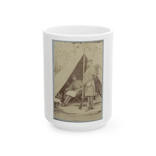 7th New York State Militia, Camp Cameron, D.C., 1861 038 (U.S. Civil War) White Coffee Mug-15oz-Go Mug Yourself