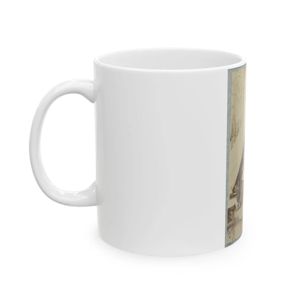 7th New York State Militia, Camp Cameron, D.C., 1861 038 (U.S. Civil War) White Coffee Mug-Go Mug Yourself