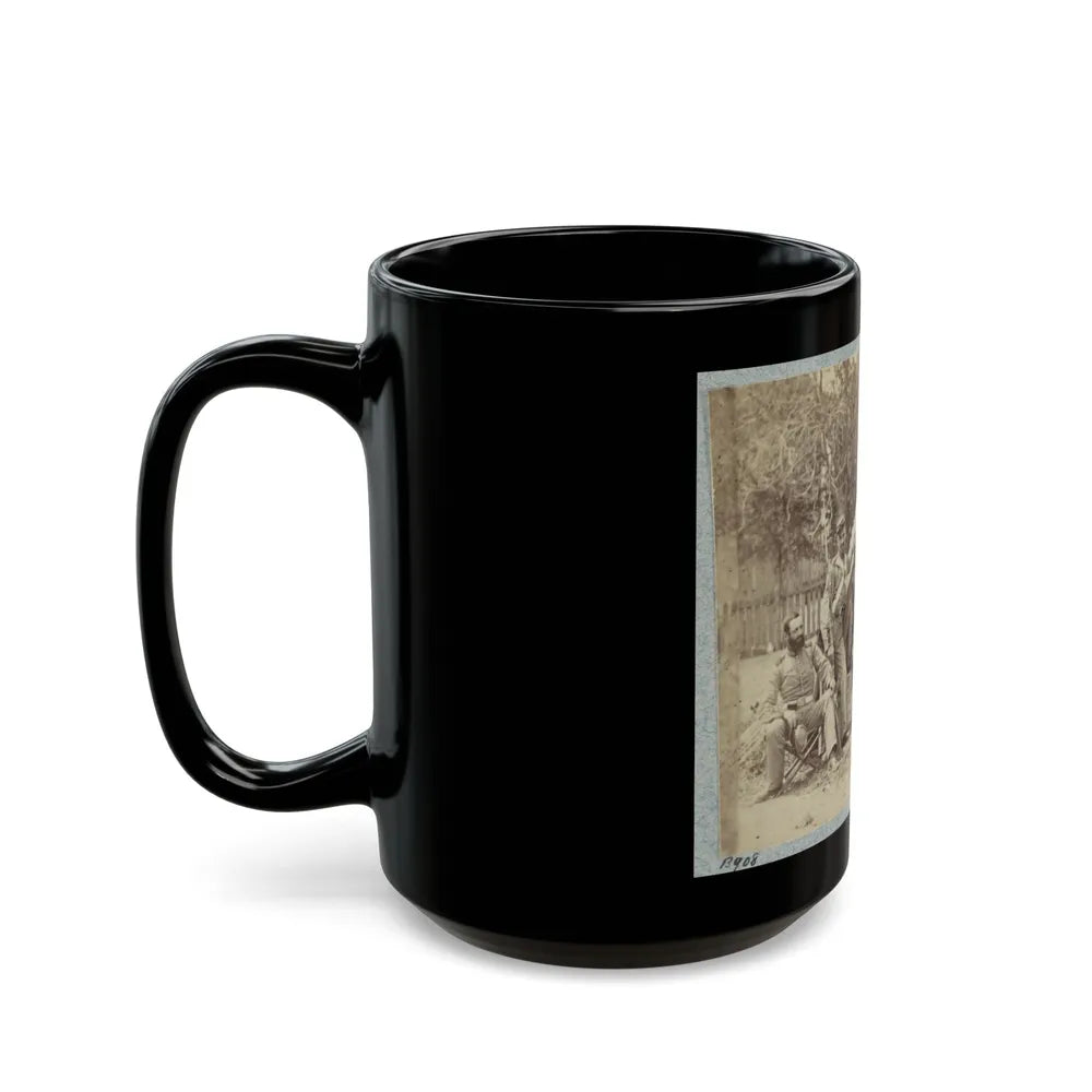 7th New York State Militia, Camp Cameron, D.C., 1861(2) (U.S. Civil War) Black Coffee Mug-Go Mug Yourself