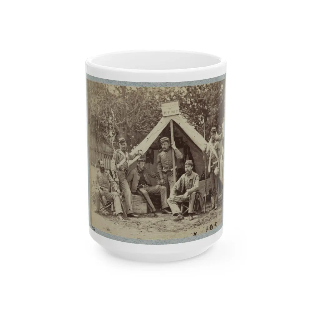 7th New York State Militia, Camp Cameron, D.C., 1861(2) (U.S. Civil War) White Coffee Mug-15oz-Go Mug Yourself