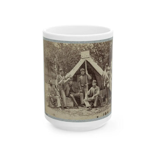 7th New York State Militia, Camp Cameron, D.C., 1861(2) (U.S. Civil War) White Coffee Mug-15oz-Go Mug Yourself