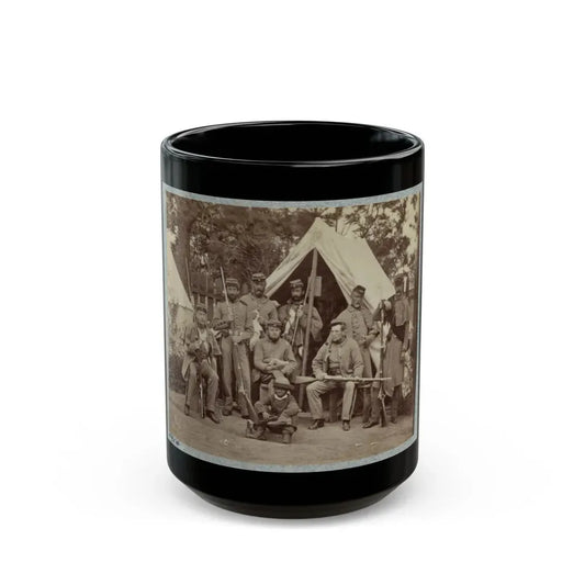 7th New York State Militia, Camp Cameron, D.C., 1861 001(2) (U.S. Civil War) Black Coffee Mug 15oz - Go Mug Yourself