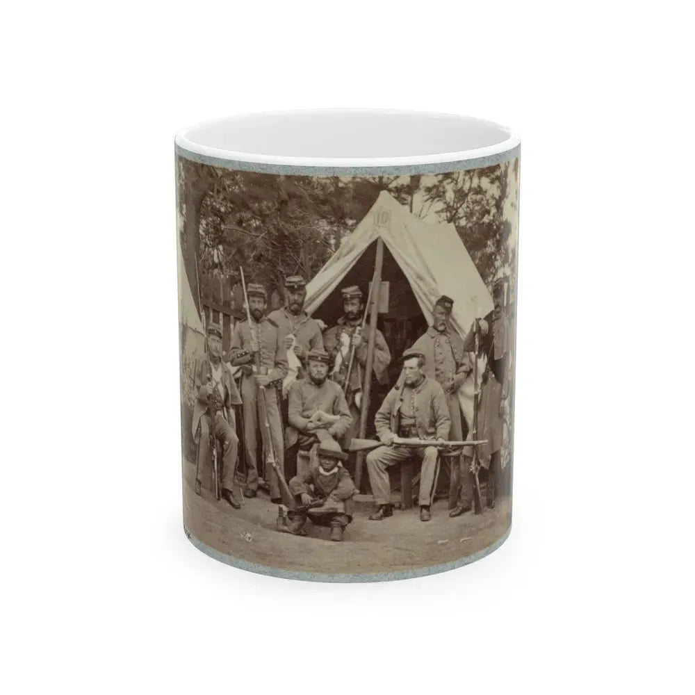 7th New York State Militia, Camp Cameron, D.C., 1861 001(2) (U.S. Civil War) White Coffee Mug 11oz - Go Mug Yourself