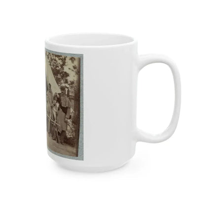 7th New York State Militia, Camp Cameron, D.C., 1861 001(2) (U.S. Civil War) White Coffee Mug - Go Mug Yourself