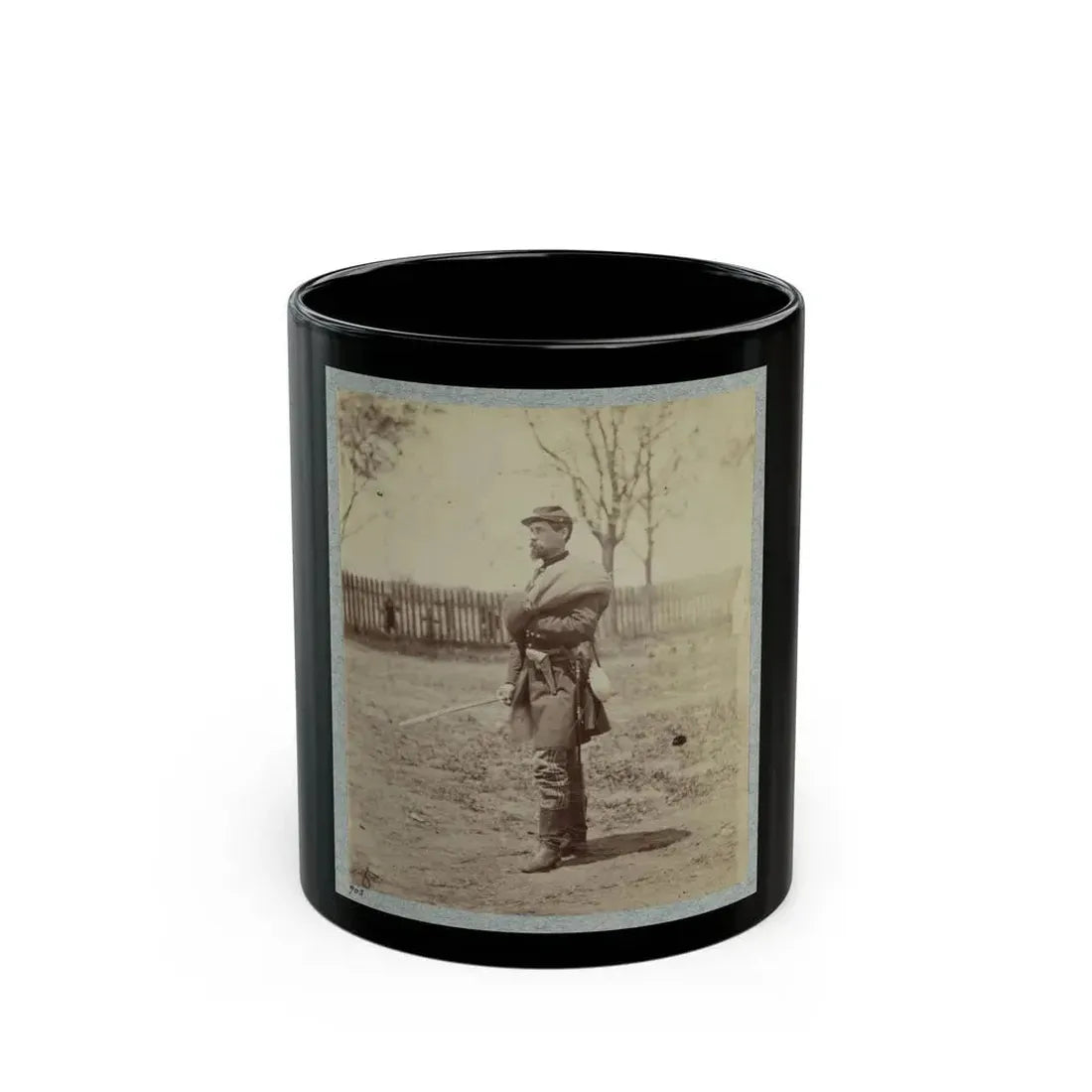7th New York State Militia, Camp Cameron, D.C., 1861 001 (U.S. Civil War) Black Coffee Mug 11oz - Go Mug Yourself