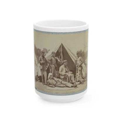 7th New York State Militia, Camp Cameron, D.C., 1861 002(2) (U.S. Civil War) White Coffee Mug 15oz - Go Mug Yourself
