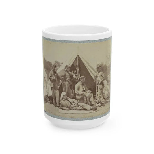 7th New York State Militia, Camp Cameron, D.C., 1861 002(2) (U.S. Civil War) White Coffee Mug 15oz - Go Mug Yourself