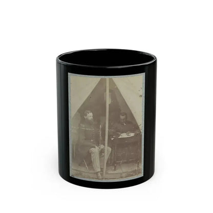 7th New York State Militia, Camp Cameron, D.C., 1861 002 (U.S. Civil War) Black Coffee Mug 11oz - Go Mug Yourself