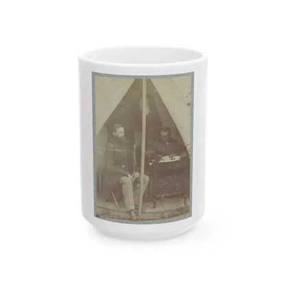 7th New York State Militia, Camp Cameron, D.C., 1861 002 (U.S. Civil War) White Coffee Mug 15oz - Go Mug Yourself
