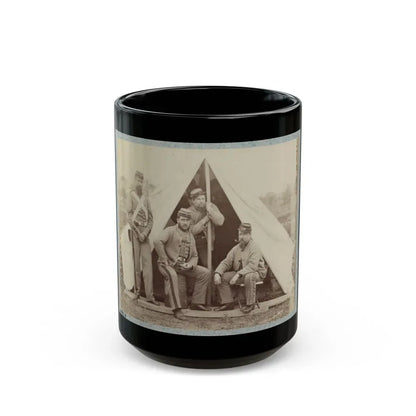 7th New York State Militia, Camp Cameron, D.C., 1861 003(2) (U.S. Civil War) Black Coffee Mug 15oz - Go Mug Yourself