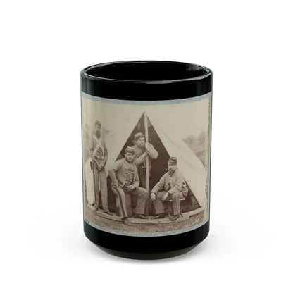 7th New York State Militia, Camp Cameron, D.C., 1861 003(2) (U.S. Civil War) Black Coffee Mug 15oz - Go Mug Yourself