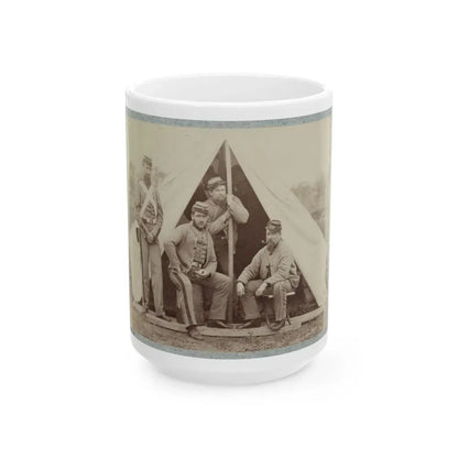 7th New York State Militia, Camp Cameron, D.C., 1861 003(2) (U.S. Civil War) White Coffee Mug 15oz - Go Mug Yourself