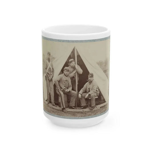 7th New York State Militia, Camp Cameron, D.C., 1861 003(2) (U.S. Civil War) White Coffee Mug 15oz - Go Mug Yourself
