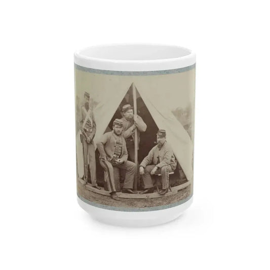 7th New York State Militia, Camp Cameron, D.C., 1861 003(2) (U.S. Civil War) White Coffee Mug 15oz - Go Mug Yourself