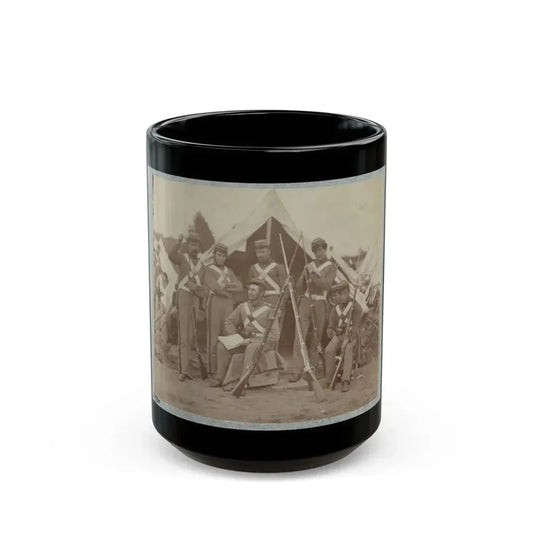 7th New York State Militia, Camp Cameron, D.C., 1861 004 (U.S. Civil War) Black Coffee Mug 15oz - Go Mug Yourself