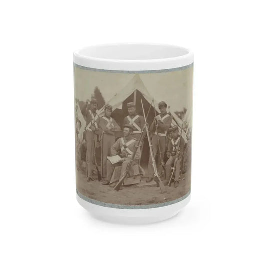 7th New York State Militia, Camp Cameron, D.C., 1861 004 (U.S. Civil War) White Coffee Mug 15oz - Go Mug Yourself