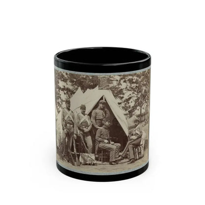 7th New York State Militia, Camp Cameron, D.C., 1861 005 (U.S. Civil War) Black Coffee Mug 11oz - Go Mug Yourself