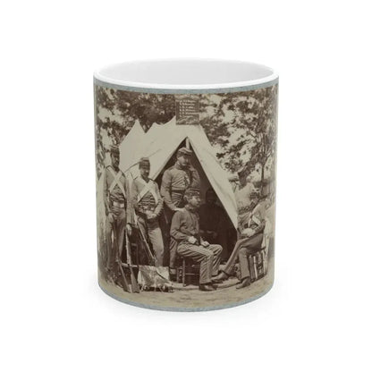 7th New York State Militia, Camp Cameron, D.C., 1861 005 (U.S. Civil War) White Coffee Mug 11oz - Go Mug Yourself
