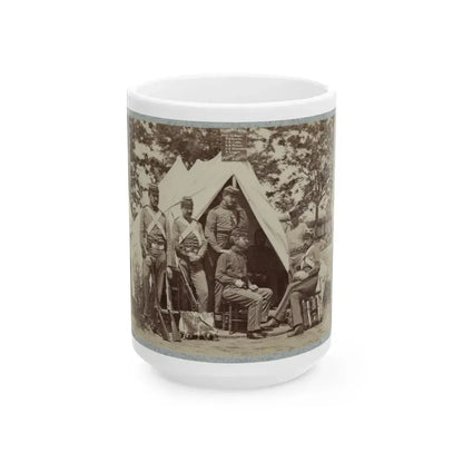 7th New York State Militia, Camp Cameron, D.C., 1861 005 (U.S. Civil War) White Coffee Mug 15oz - Go Mug Yourself