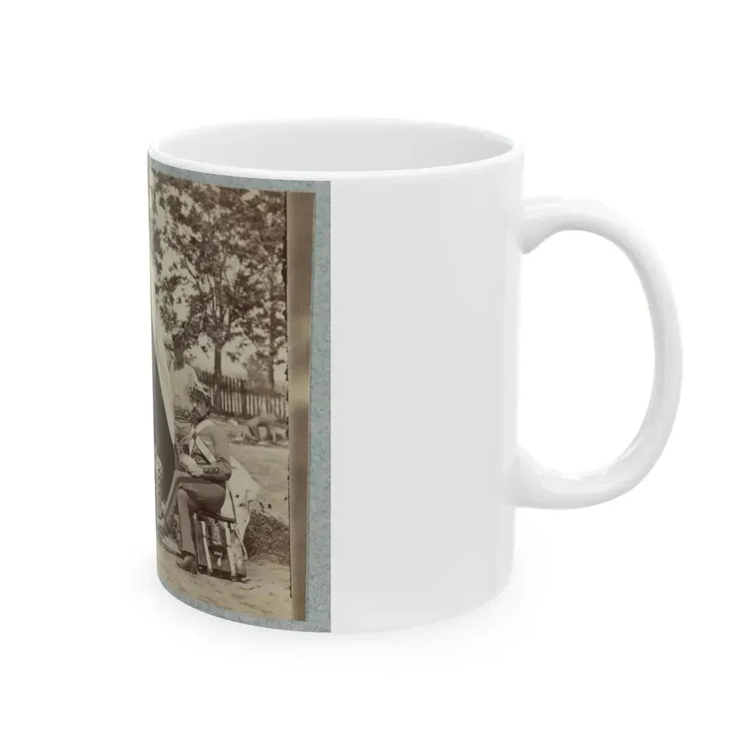 7th New York State Militia, Camp Cameron, D.C., 1861 005 (U.S. Civil War) White Coffee Mug - Go Mug Yourself