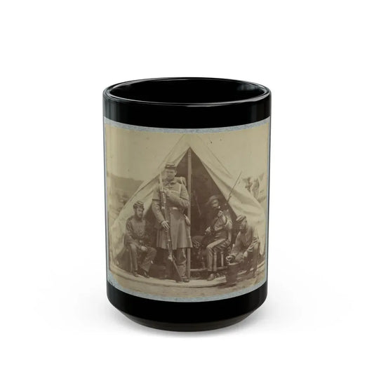 7th New York State Militia, Camp Cameron, D.C., 1861 006 (U.S. Civil War) Black Coffee Mug 15oz - Go Mug Yourself