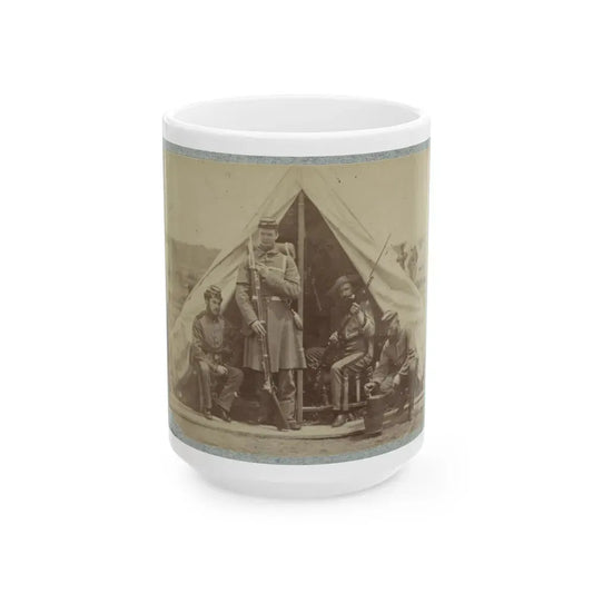 7th New York State Militia, Camp Cameron, D.C., 1861 006 (U.S. Civil War) White Coffee Mug 15oz - Go Mug Yourself