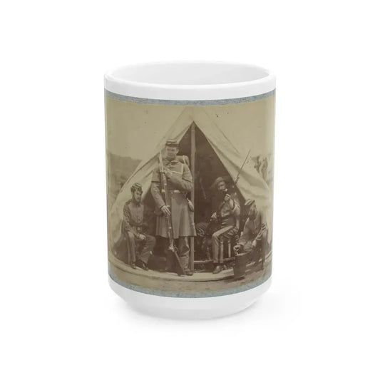 7th New York State Militia, Camp Cameron, D.C., 1861 006 (U.S. Civil War) White Coffee Mug 15oz - Go Mug Yourself