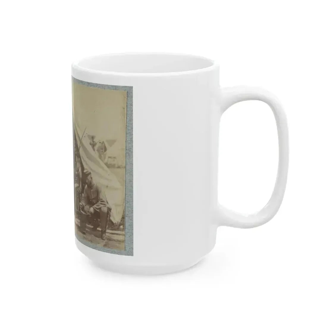 7th New York State Militia, Camp Cameron, D.C., 1861 006 (U.S. Civil War) White Coffee Mug - Go Mug Yourself