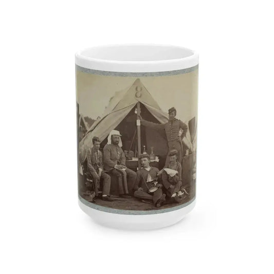 7th New York State Militia, Camp Cameron, D.C., 1861 008 (U.S. Civil War) White Coffee Mug 15oz - Go Mug Yourself