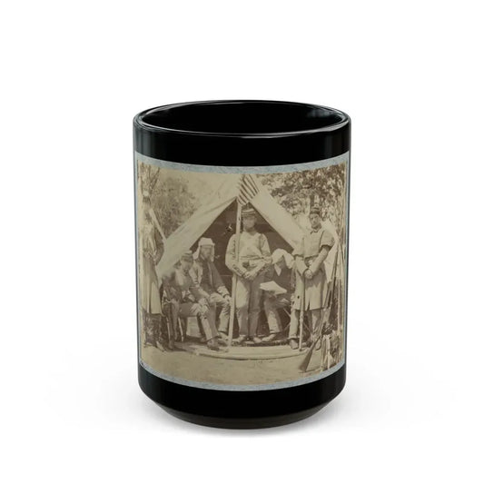 7th New York State Militia, Camp Cameron, D.C., 1861 009 (U.S. Civil War) Black Coffee Mug 15oz - Go Mug Yourself
