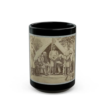 7th New York State Militia, Camp Cameron, D.C., 1861 009 (U.S. Civil War) Black Coffee Mug 15oz - Go Mug Yourself