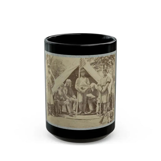 7th New York State Militia, Camp Cameron, D.C., 1861 009 (U.S. Civil War) Black Coffee Mug 15oz - Go Mug Yourself