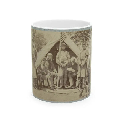 7th New York State Militia, Camp Cameron, D.C., 1861 009 (U.S. Civil War) White Coffee Mug 11oz - Go Mug Yourself