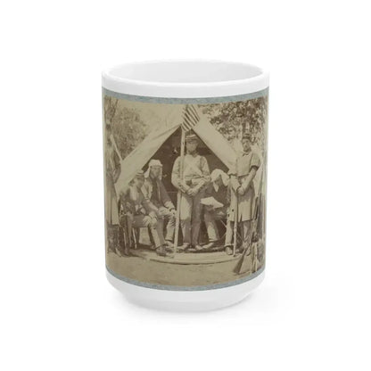 7th New York State Militia, Camp Cameron, D.C., 1861 009 (U.S. Civil War) White Coffee Mug 15oz - Go Mug Yourself