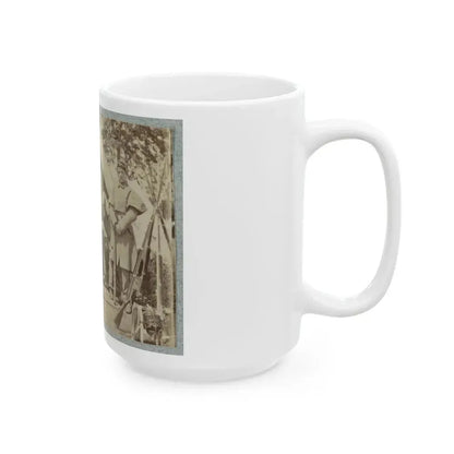 7th New York State Militia, Camp Cameron, D.C., 1861 009 (U.S. Civil War) White Coffee Mug - Go Mug Yourself