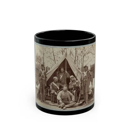 7th New York State Militia, Camp Cameron, D.C., 1861 010 (U.S. Civil War) Black Coffee Mug 11oz - Go Mug Yourself
