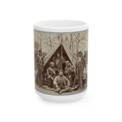 7th New York State Militia, Camp Cameron, D.C., 1861 010 (U.S. Civil War) White Coffee Mug 15oz - Go Mug Yourself