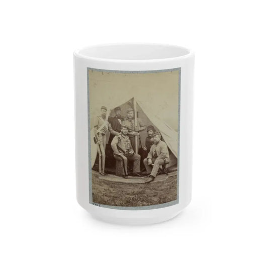 7th New York State Militia, Camp Cameron, D.C., 1861 012 (U.S. Civil War) White Coffee Mug 15oz - Go Mug Yourself