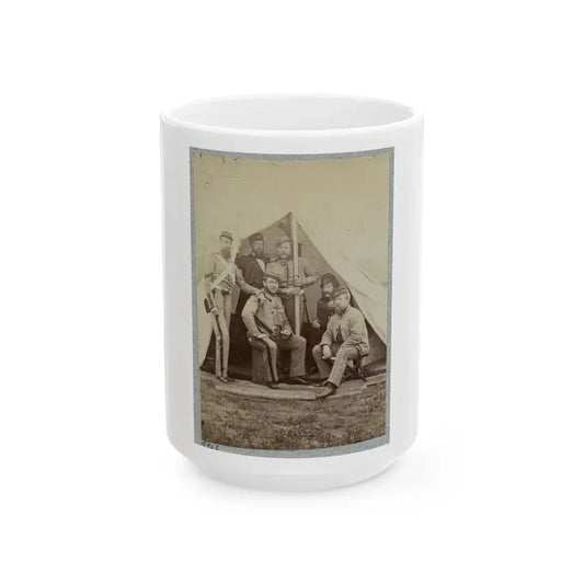 7th New York State Militia, Camp Cameron, D.C., 1861 012 (U.S. Civil War) White Coffee Mug 15oz - Go Mug Yourself