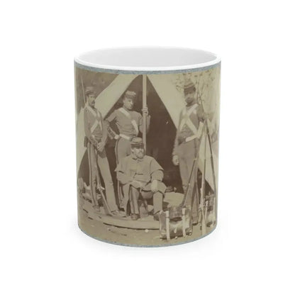 7th New York State Militia, Camp Cameron, D.C., 1861 013 (U.S. Civil War) White Coffee Mug 11oz - Go Mug Yourself