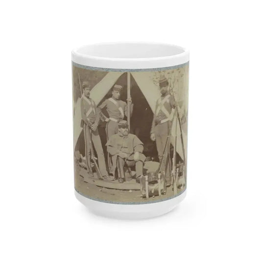 7th New York State Militia, Camp Cameron, D.C., 1861 013 (U.S. Civil War) White Coffee Mug 15oz - Go Mug Yourself