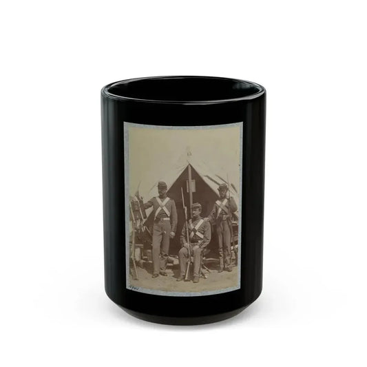 7th New York State Militia, Camp Cameron, D.C., 1861 015 (U.S. Civil War) Black Coffee Mug 15oz - Go Mug Yourself