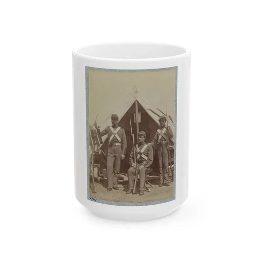 7th New York State Militia, Camp Cameron, D.C., 1861 015 (U.S. Civil War) White Coffee Mug 15oz - Go Mug Yourself