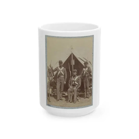 7th New York State Militia, Camp Cameron, D.C., 1861 015 (U.S. Civil War) White Coffee Mug 15oz - Go Mug Yourself