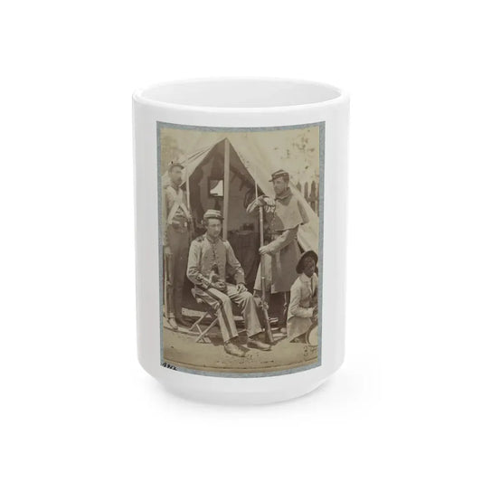 7th New York State Militia, Camp Cameron, D.C., 1861 016 (U.S. Civil War) White Coffee Mug 15oz - Go Mug Yourself