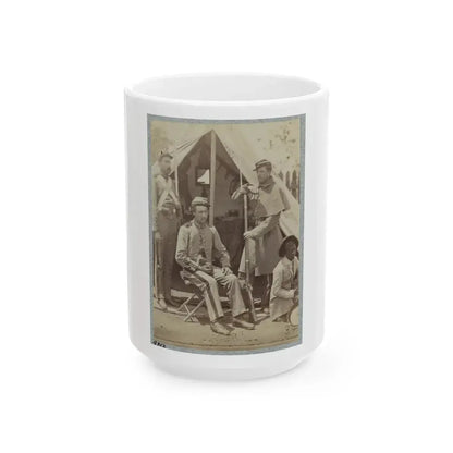 7th New York State Militia, Camp Cameron, D.C., 1861 016 (U.S. Civil War) White Coffee Mug 15oz - Go Mug Yourself